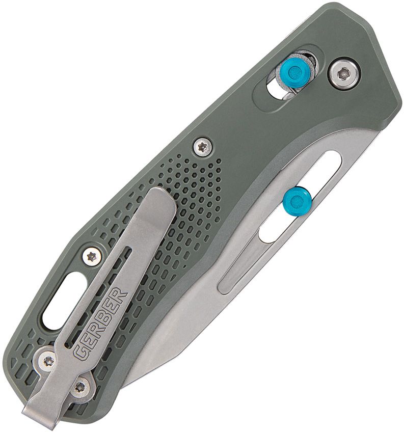 Assert Crossbar Knife, S30V Bead Blast Clip Point Blade Blade, Green