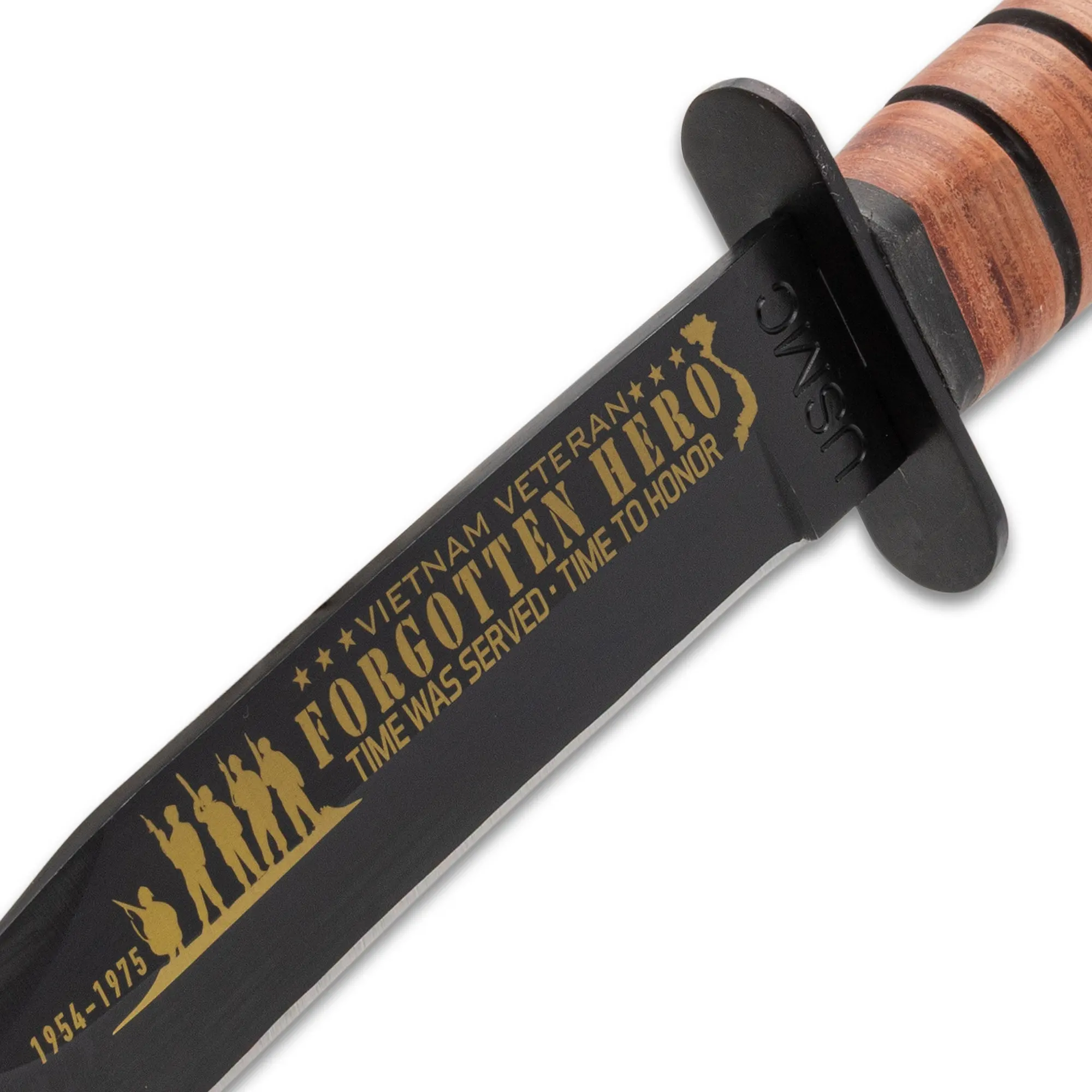 USMC 50th Anniversary Vietnam Commemorative Messer mit Lederscheide