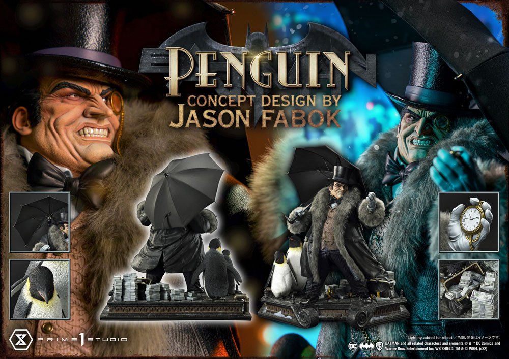 DC Comics Museum Masterline Statue 1/3 Penguin (Concept Design By Jason Fabok) 63 cm