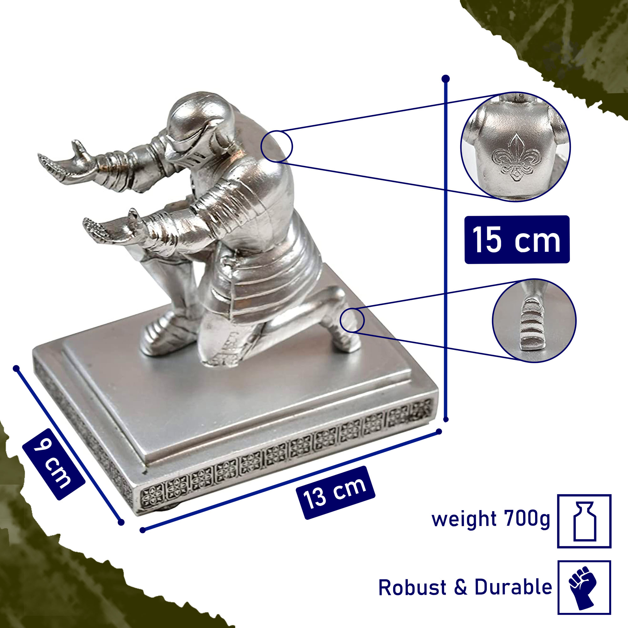 König Arthurs Excalibur Schwert als Brieföffner mit Ritterständer