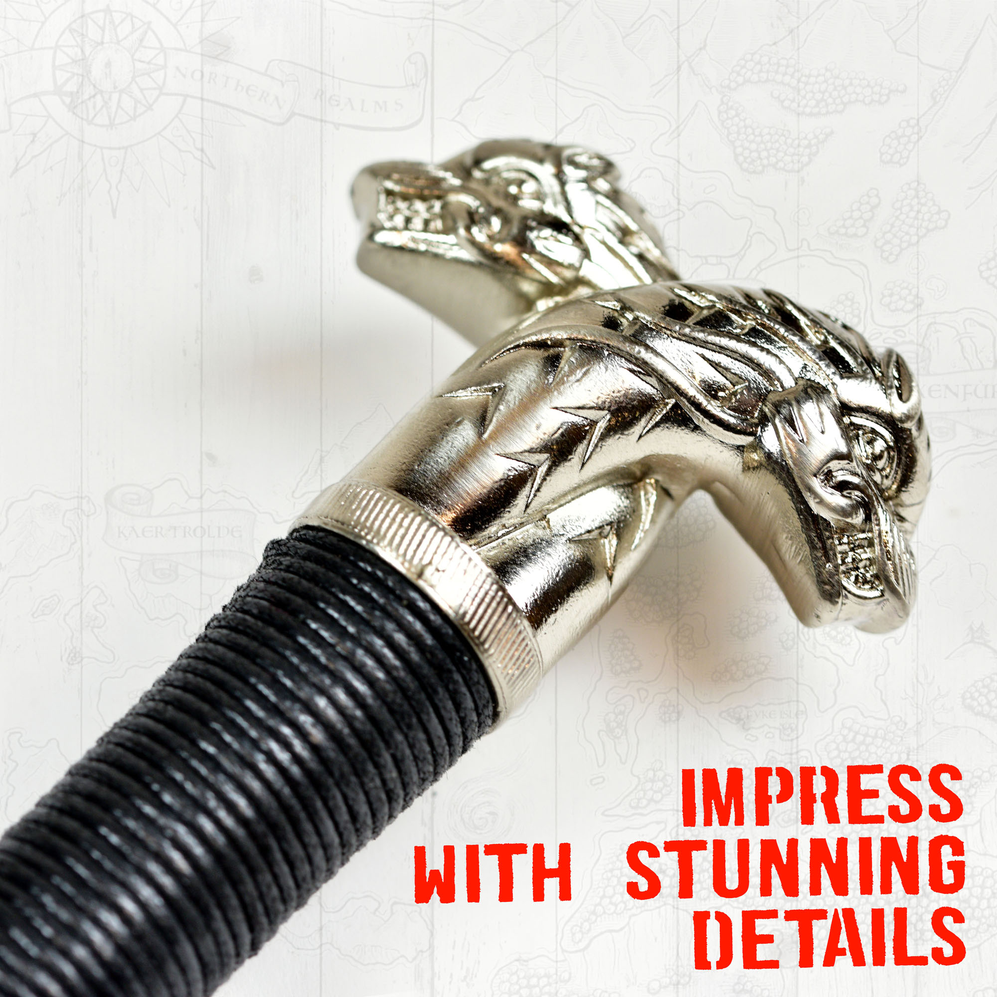 Witcher - silver sword with scabbard - type I + Wall Plaque