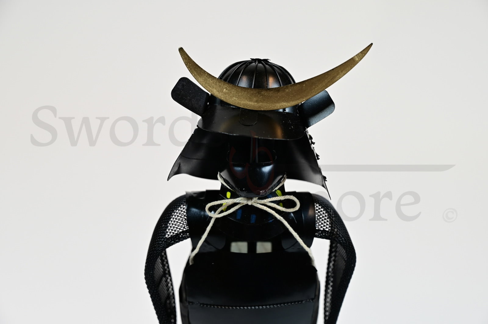 Japanese samurai armor miniature, black