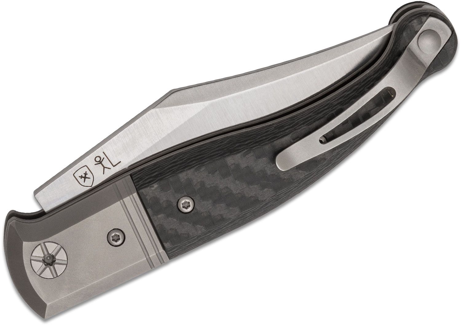 Gitano GT01 CF, Niolox Clip Point-Klinge, Kohlefaser-Griff