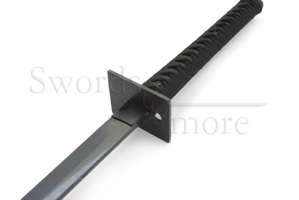 Schwarzes Ninjato - Handgeschmiedet mit Blasrohr