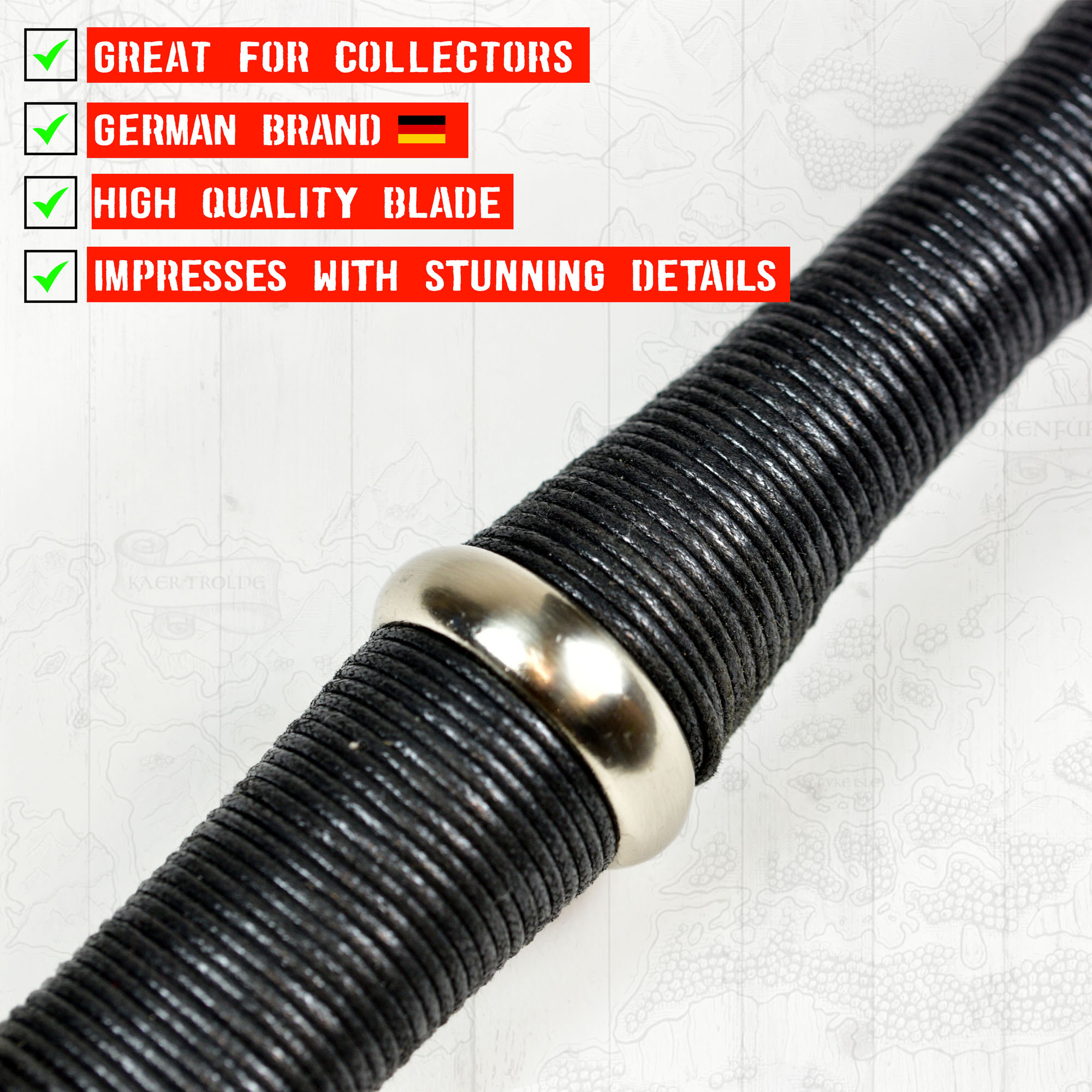 Witcher - silver sword with scabbard - type I + Wall Plaque