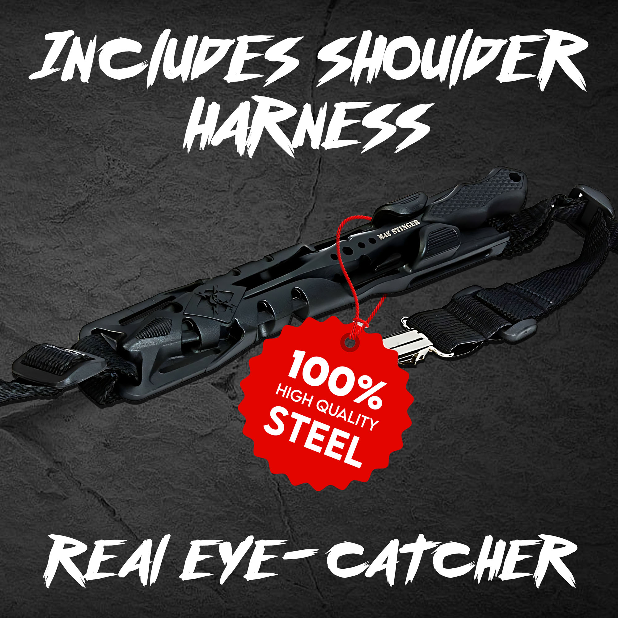 M48 Stinger Black with Harness Sheath