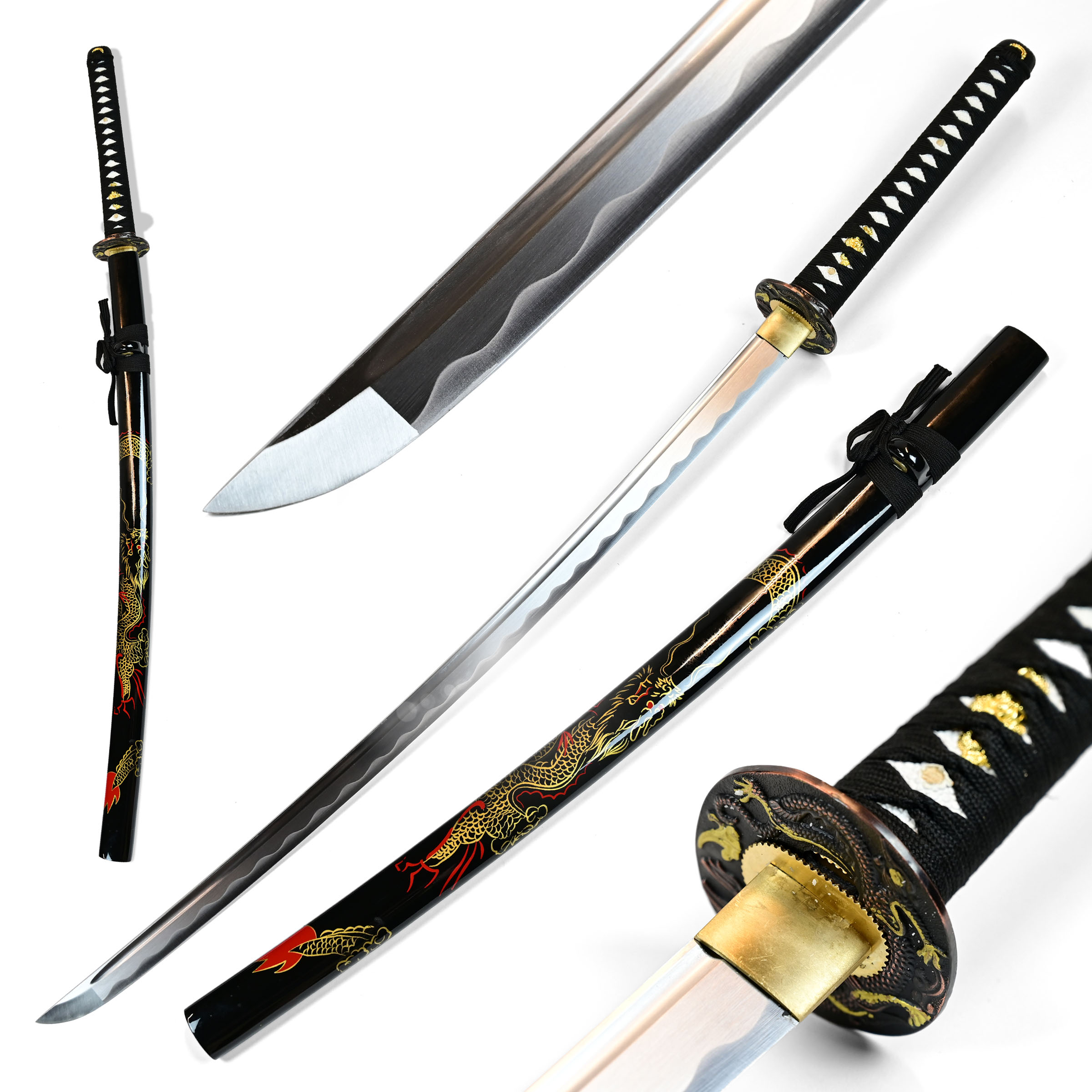 Handgeschmiedetes japanisches Drachenkatana