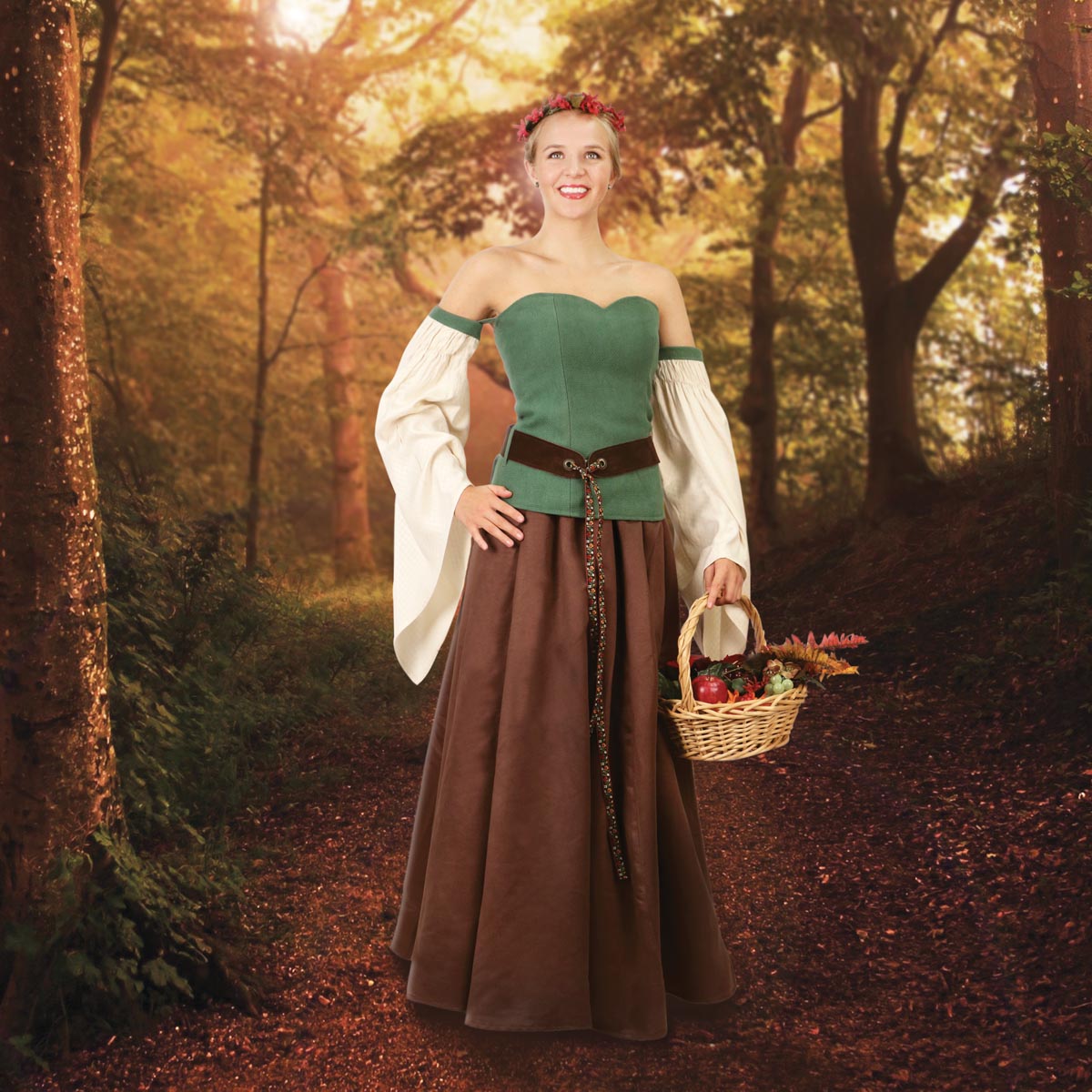 Medieval Forest Gown, Size XL