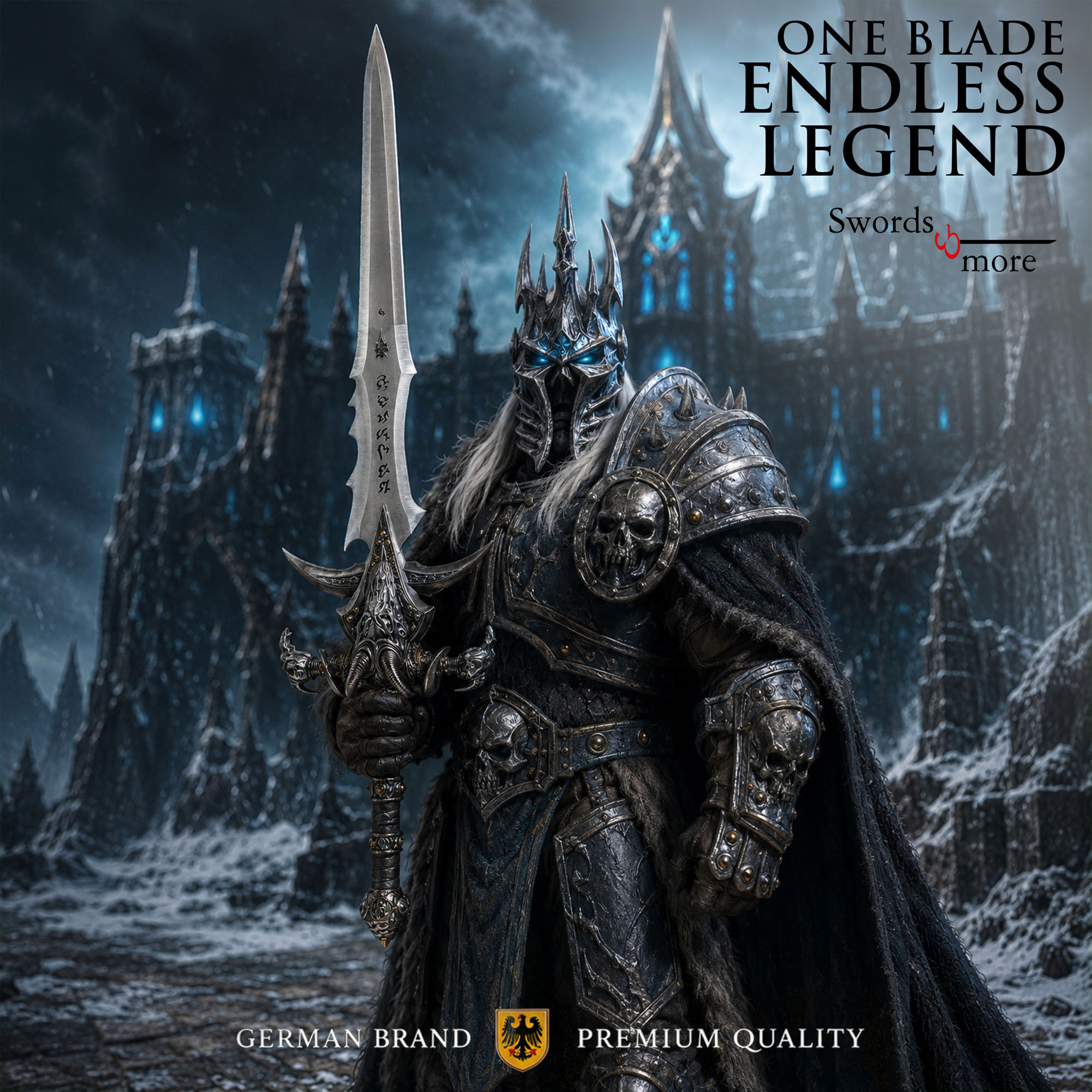 Warcraft - Frostmourne Schwert - Replik mit Wanddisplay