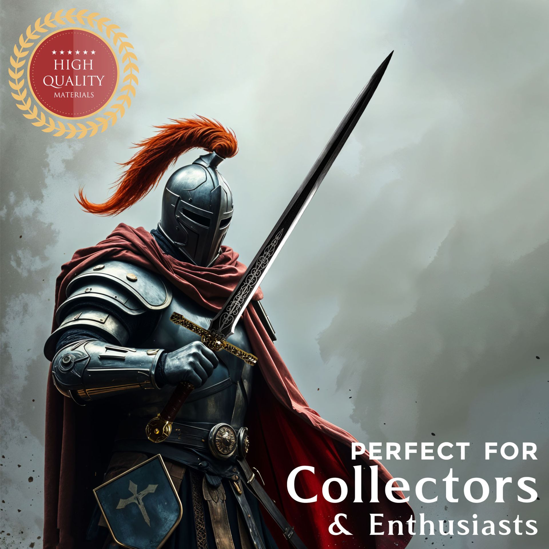 Elden Ring - Lordsworn's Schwert mit Scheide, Handgeschmiedete scharfe Klinge