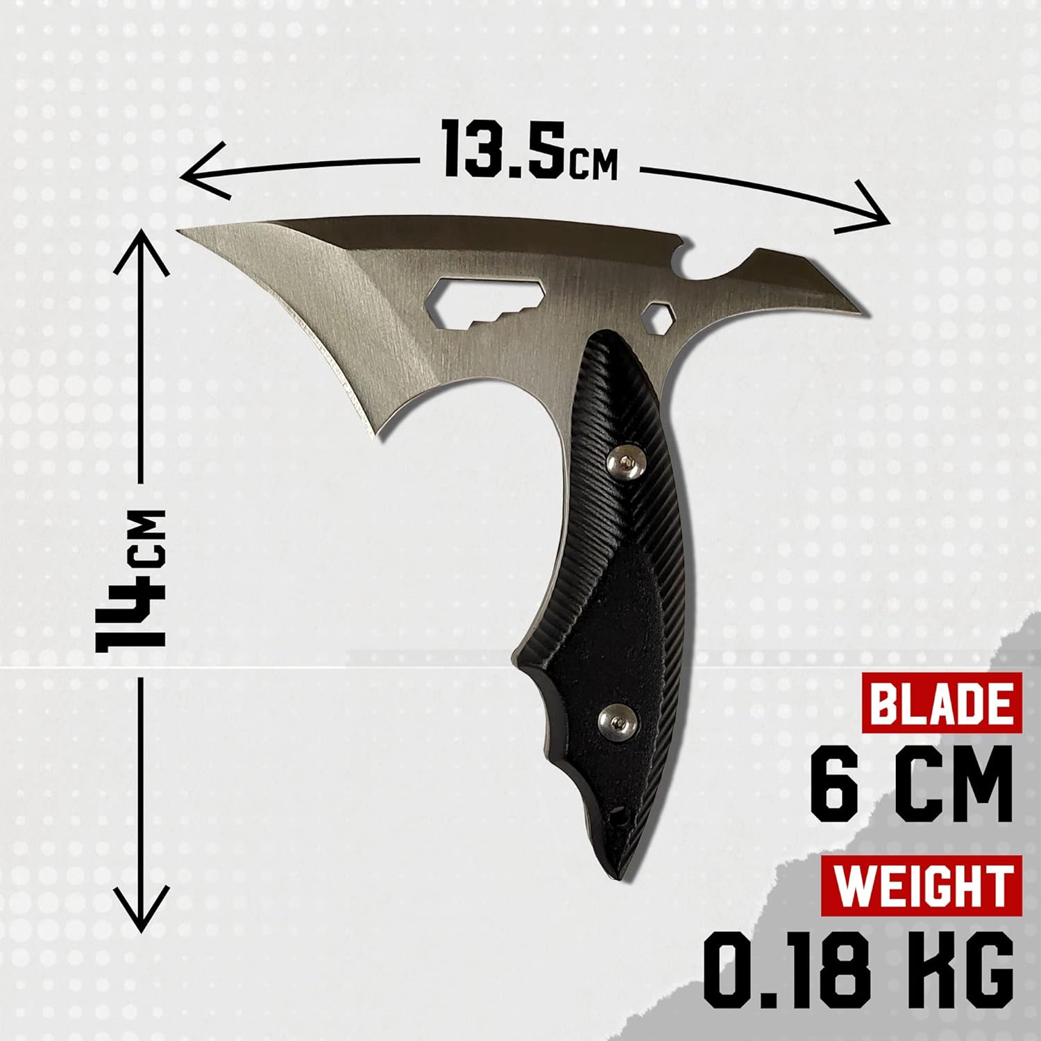Zwei Mini Camping Äxte Bundle (Silberne + Schwarze Klinge)