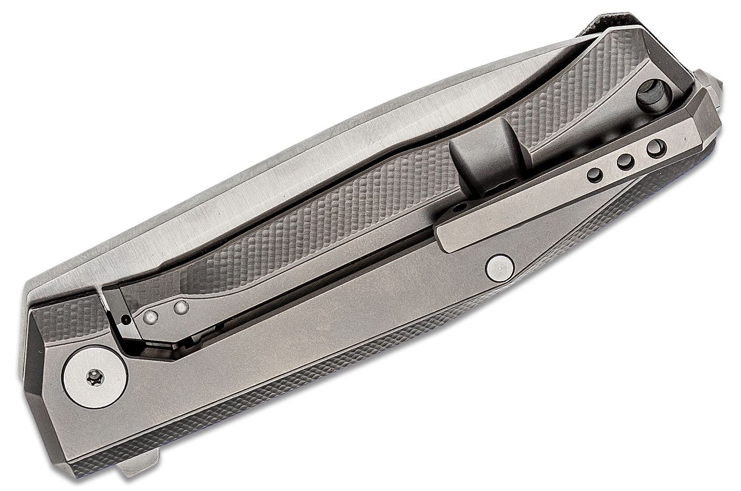 Myto, M390 Satin Blade, Black Canvas Micarta and Titanium Handle