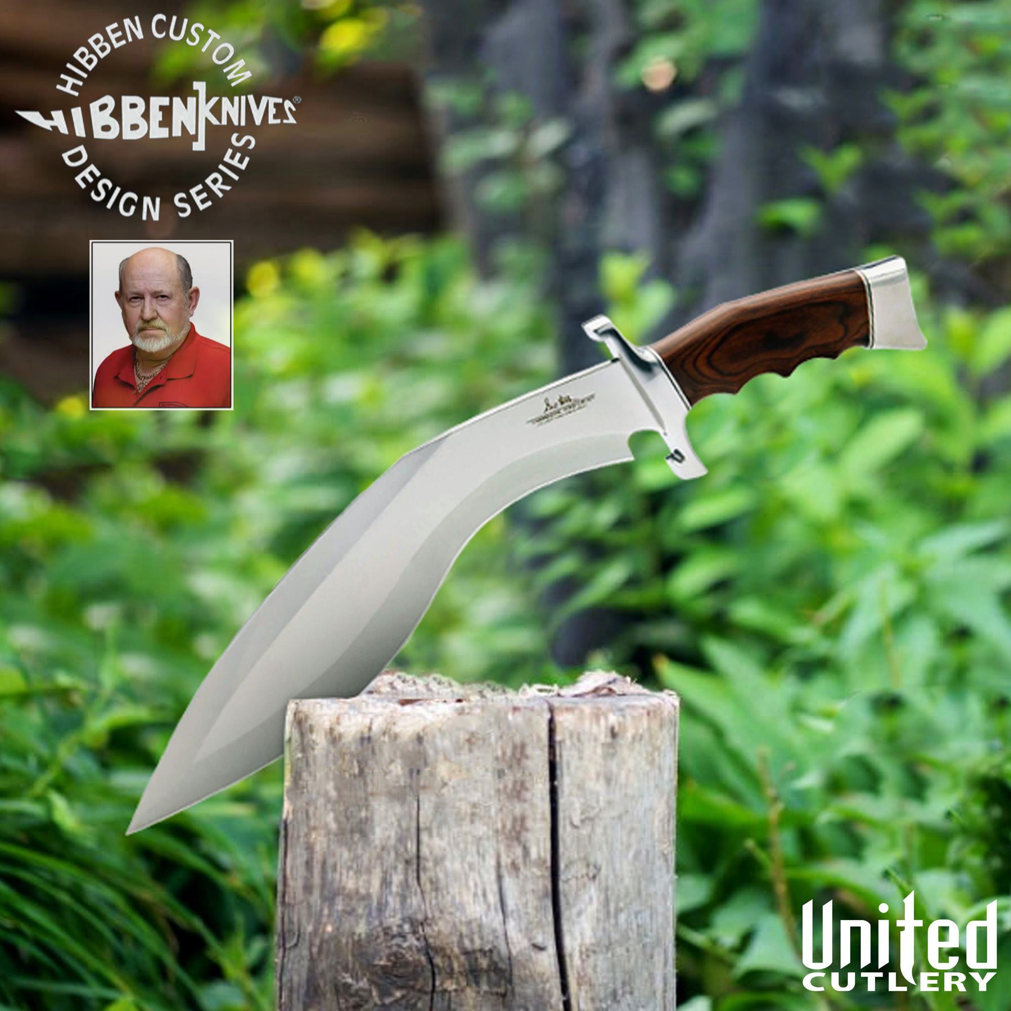 Hibben Kukri Fighter Knife And Sheath