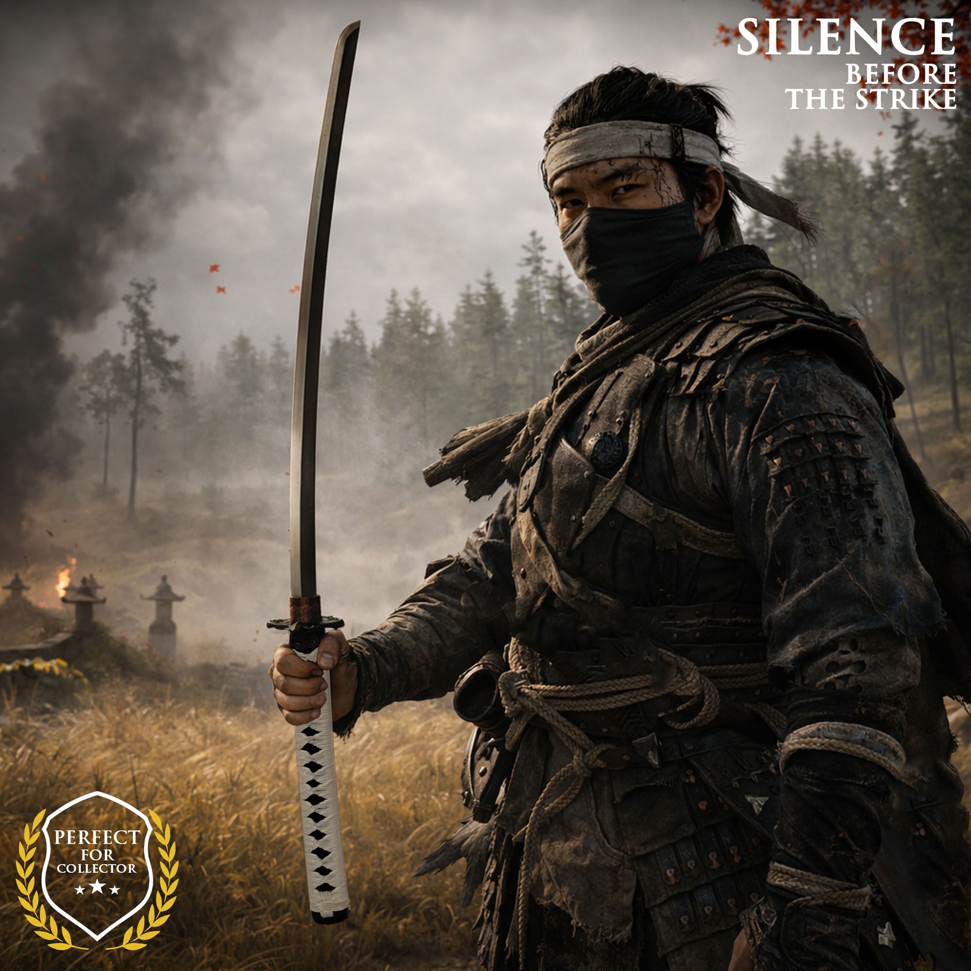 Ghost of Tsushima - Jin Sakai Katana mit Scheide und Ständer