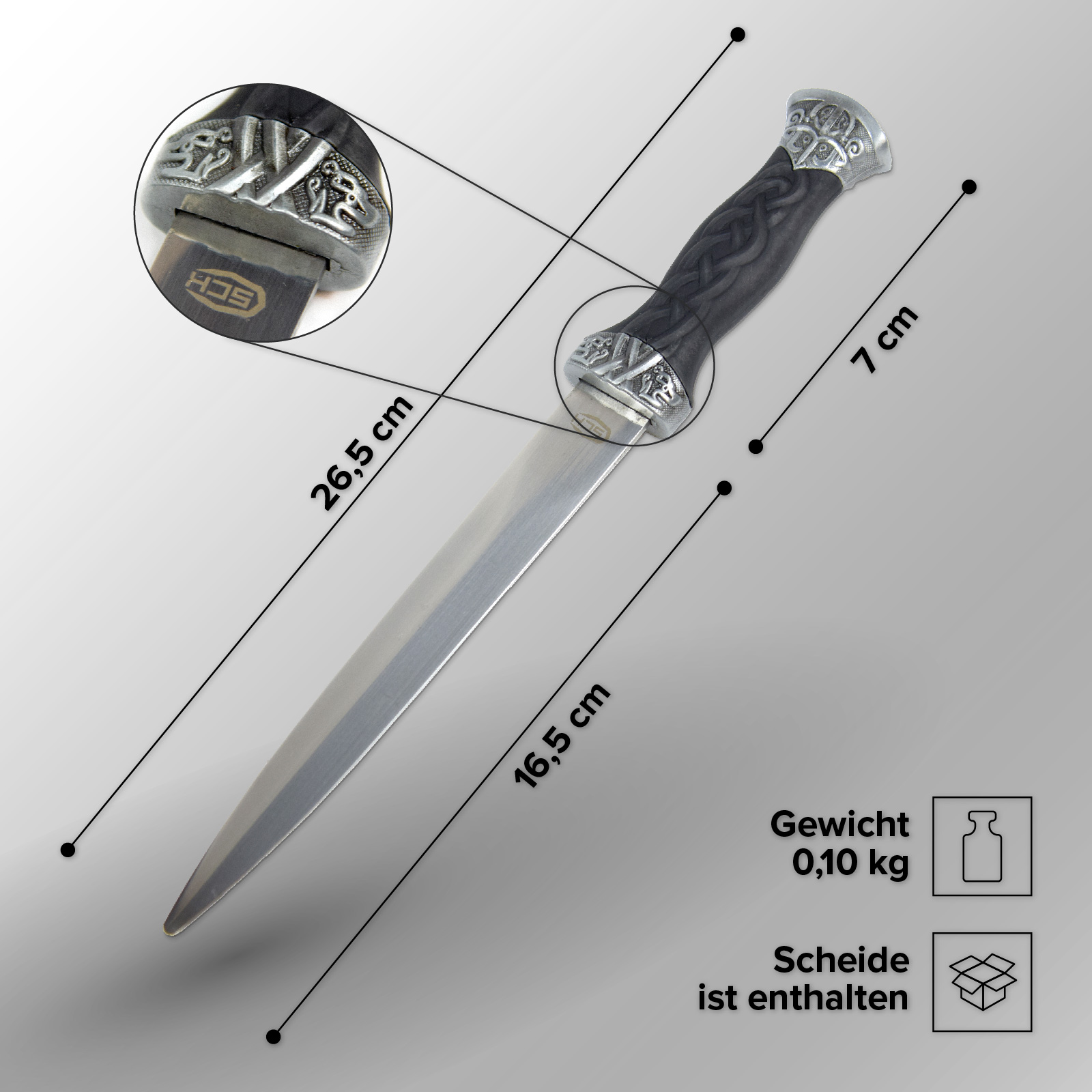 Schottischer Dolch Brieföffner