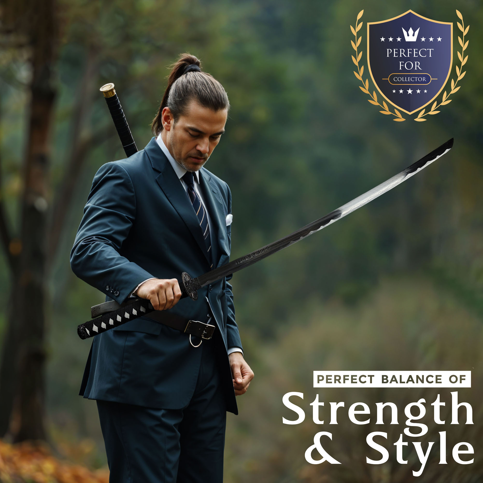 Katana of the Sacred Sakura – Masterfully Crafted Samurai Sword with Sheath
