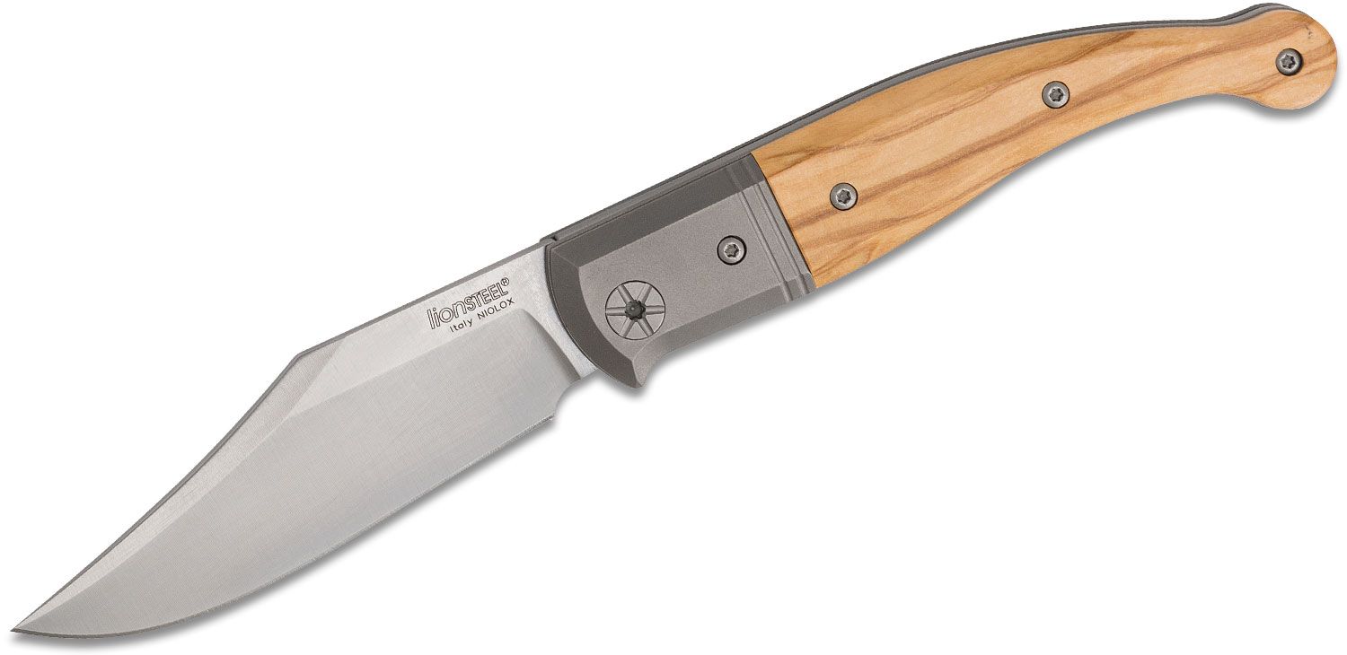 Gitano GT01 UL, Niolox Clip Point-Klinge, Olivenholzgriff
