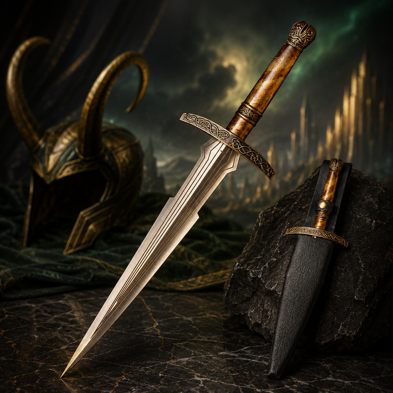 Marvel's The Avengers: Loki's Dagger – 15" Stainless Steel Replica