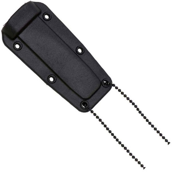 Neckknife schwarz Gummigriff