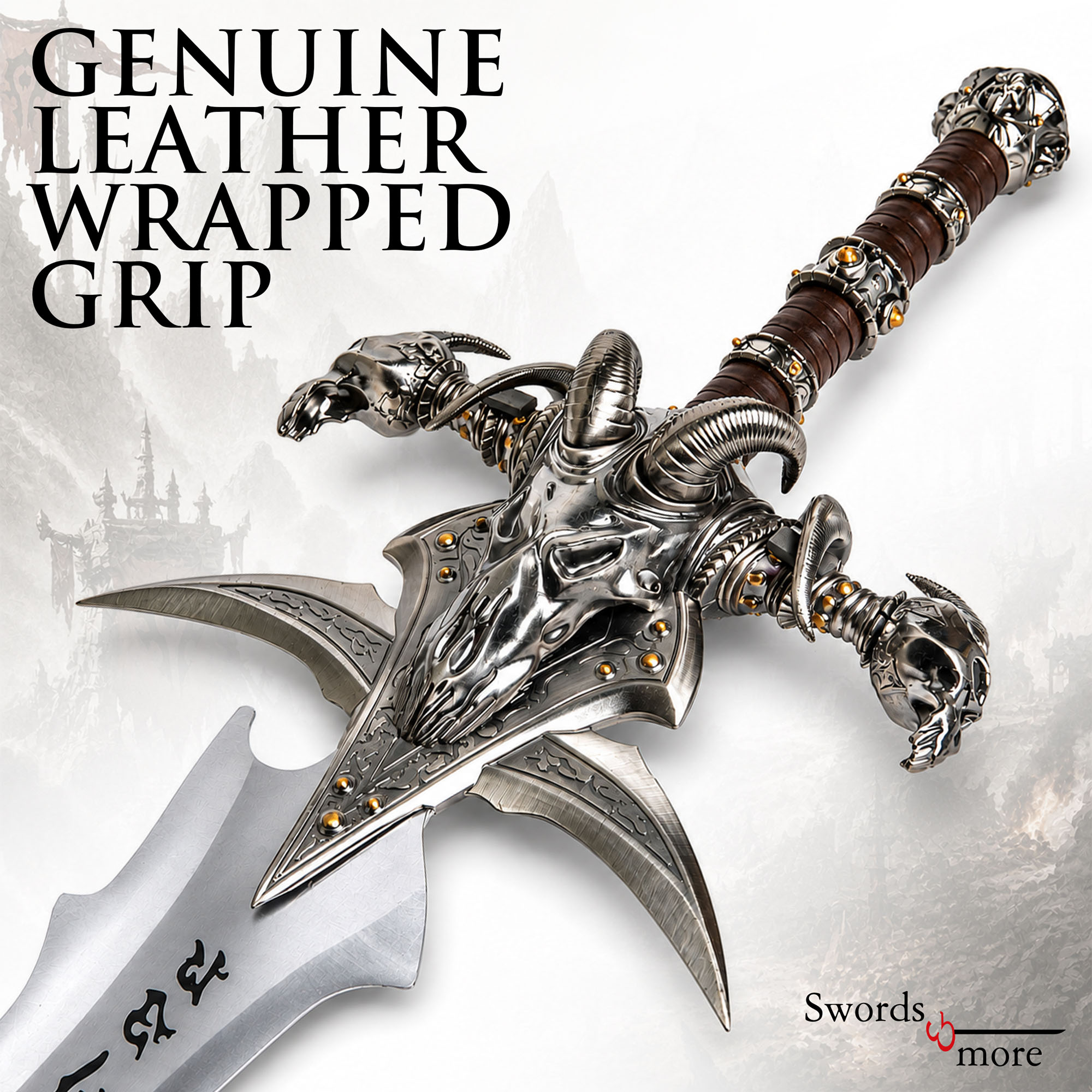 Warcraft - Frostmourne Schwert - Replik mit Wanddisplay