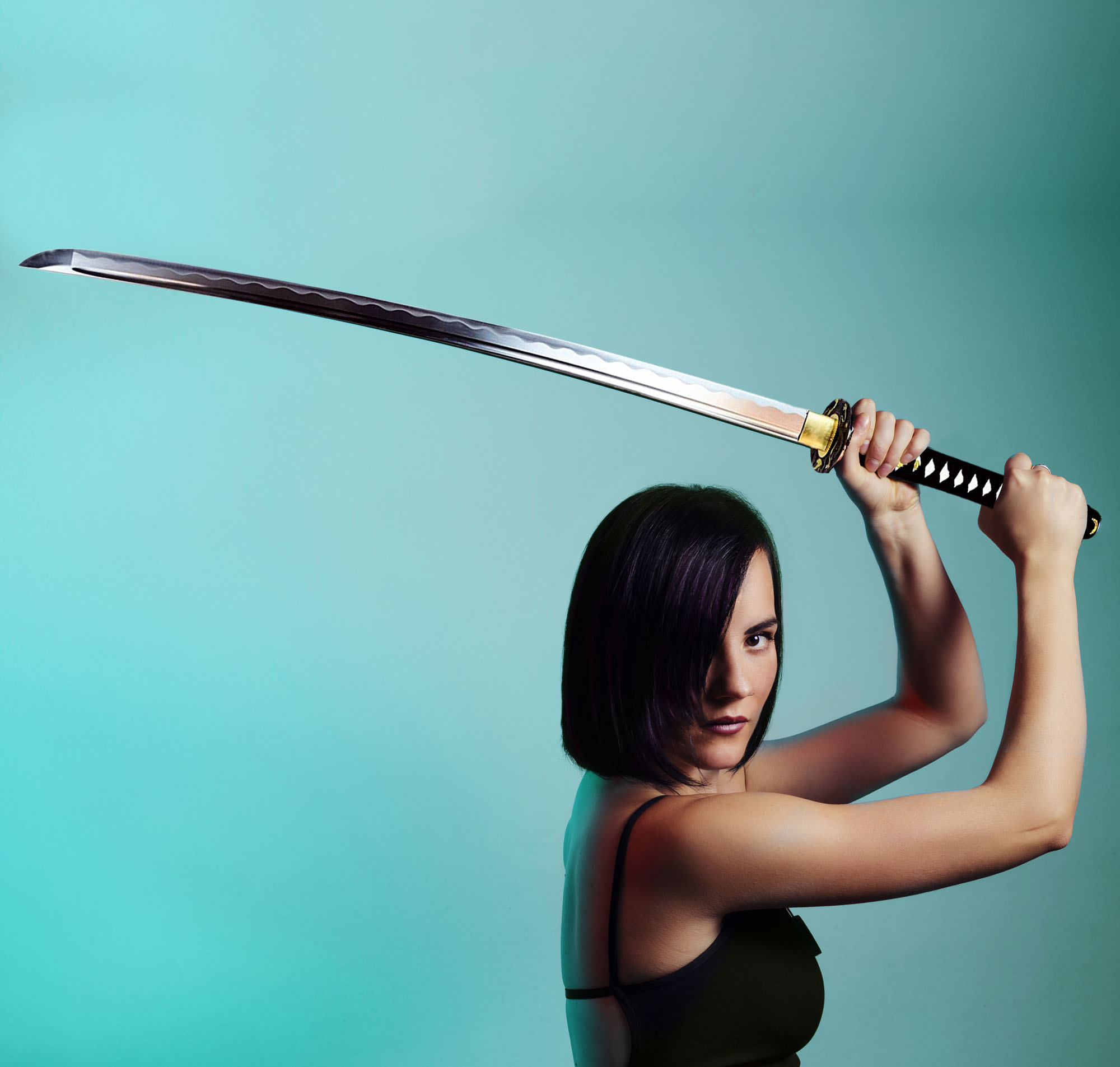 Handgeschmiedetes japanisches Drachenkatana