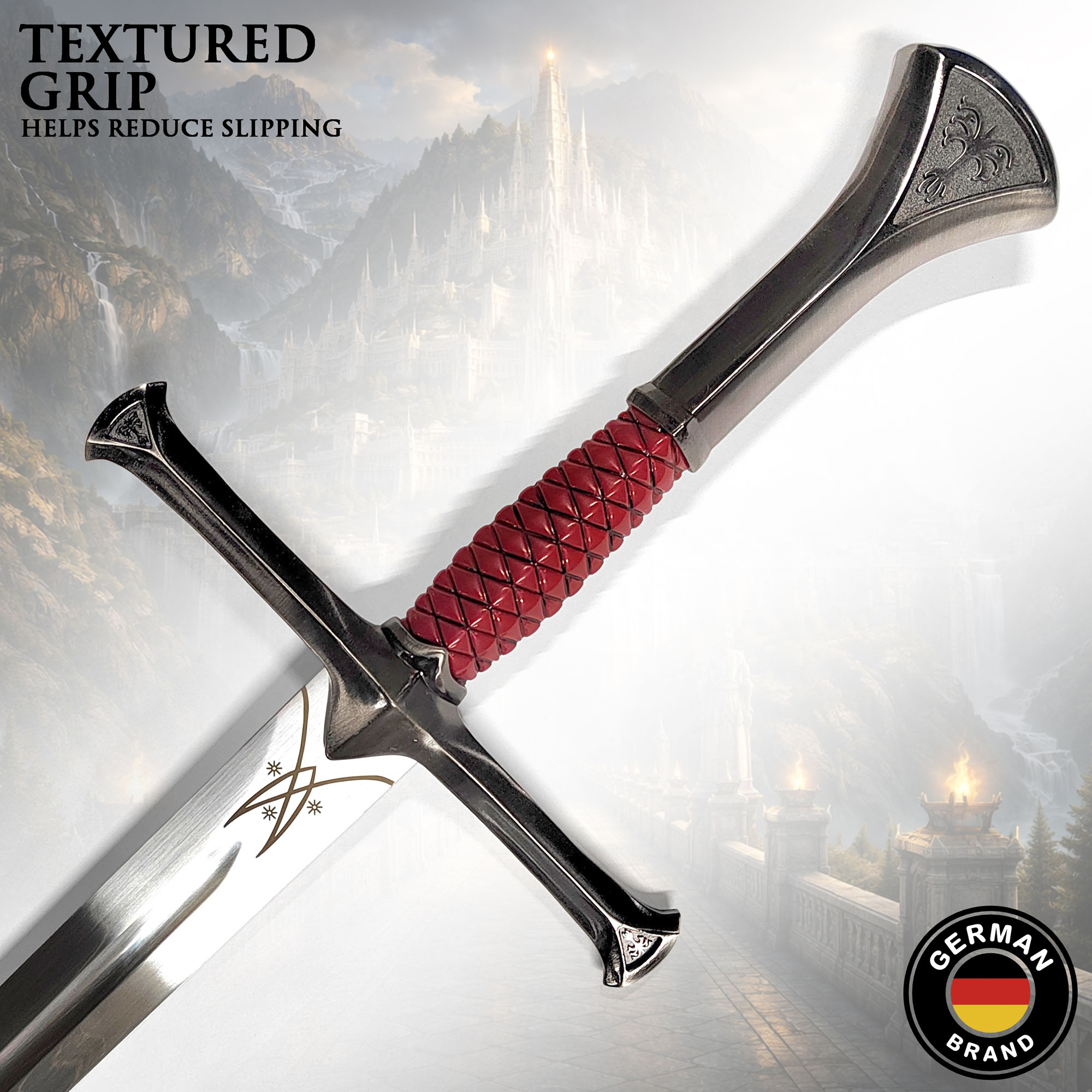 Der Herr der Ringe: Isildurs Schwert – 121cm Stahl-Replik inkl. Wandhalter