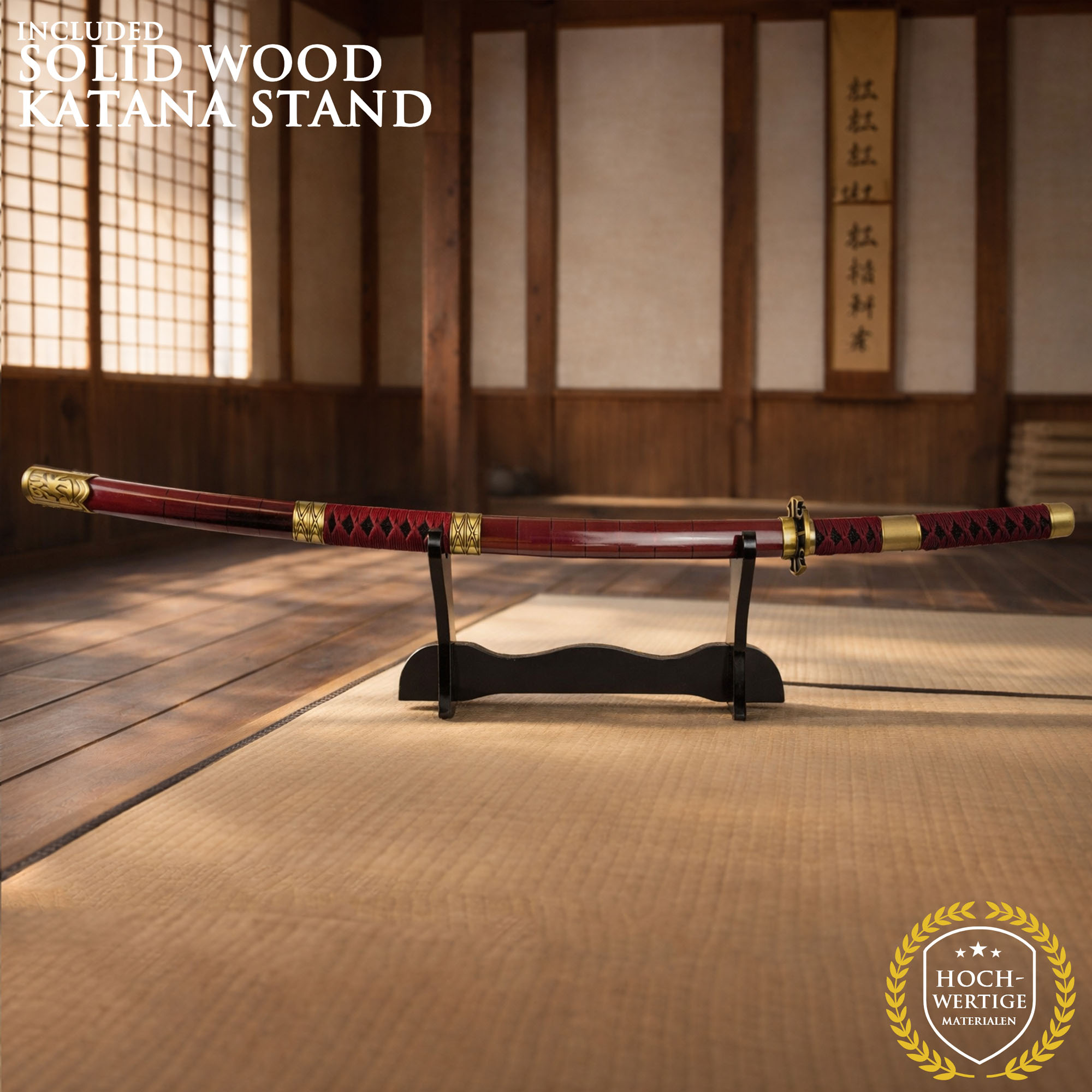 One Piece – Sandai Kitetsu Katana with Scabbard (Steel Blade with LED-Illuminated Edge)