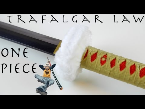 One Piece - Trafalgar Law´s Schwert in braun - handgeschmiedet