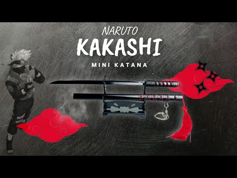 Naruto-Schwert – Kakashis Katana aus der Anbu-Ära, Schwert-Brieföffner mit Scheide und Ständer