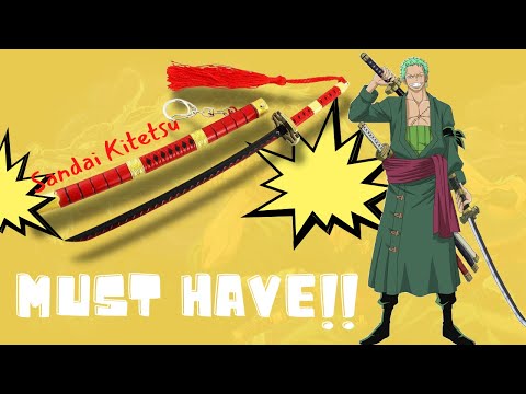 One Piece - Roronoa Zoro Sandai Kitetsu Katana - Brieföffnerversion