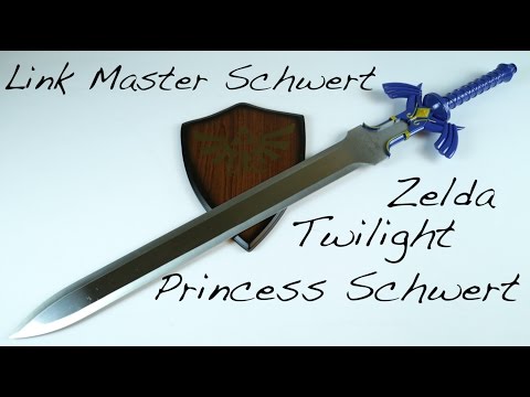 Link Master Sword Zelda Twilight Princess Sword blue with Plaque