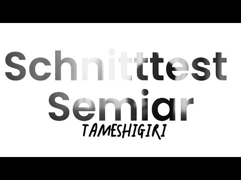 Schnittest Seminar - 05.07.2025 in Hamburg