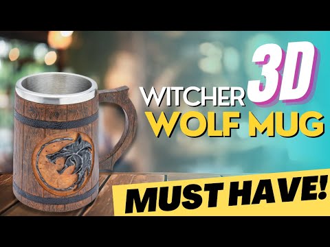 The Witcher - Geralt's Wolf Medallion Bierkrug