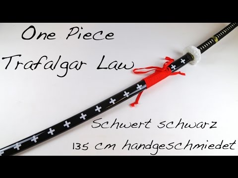 One Piece - Trafalgar Law sword brown handle 135 cm, hand forged
