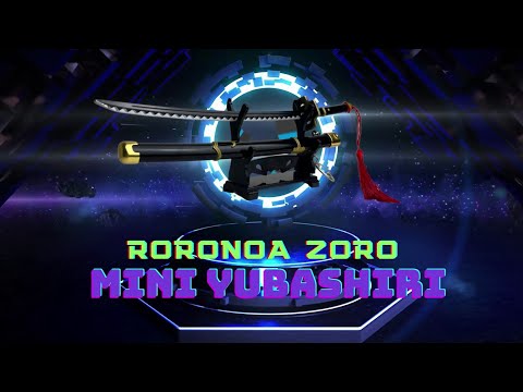 One Piece - Roronoa Zoro Yubashiri Schwert, schwarz - Brieföffnerversion mit Ständer One Piece - Roronoa Zoro Yubashiri Schwert, schwarz - Brieföffnerversion mit Ständer