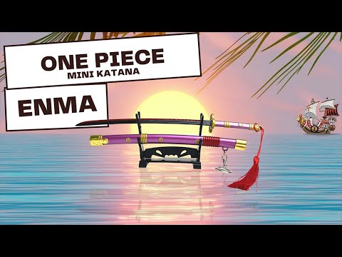 One Piece - Oden's Enma Schwert, lila - Brieföffnerversion mit Ständer