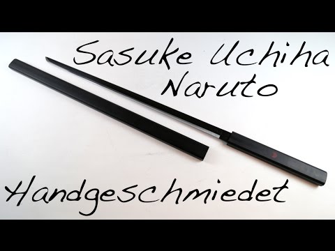 Sasuke Uchiha Naruto Anime Katana all black handforged