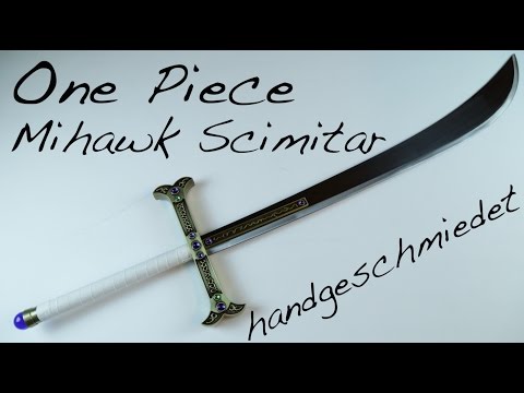 One Piece Mihawk Scimitar - handforged