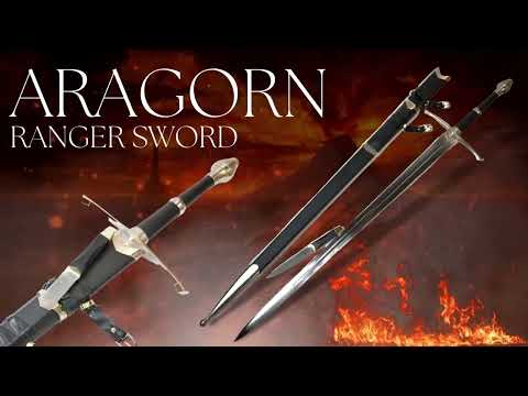 Ranger sword, handforged, with knife and sharp blade